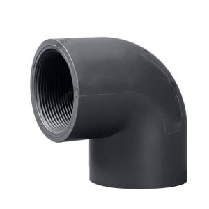 زانوی 90 درجه یک سر دنده چسبی